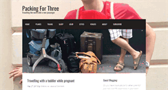 Desktop Screenshot of packingforthree.com